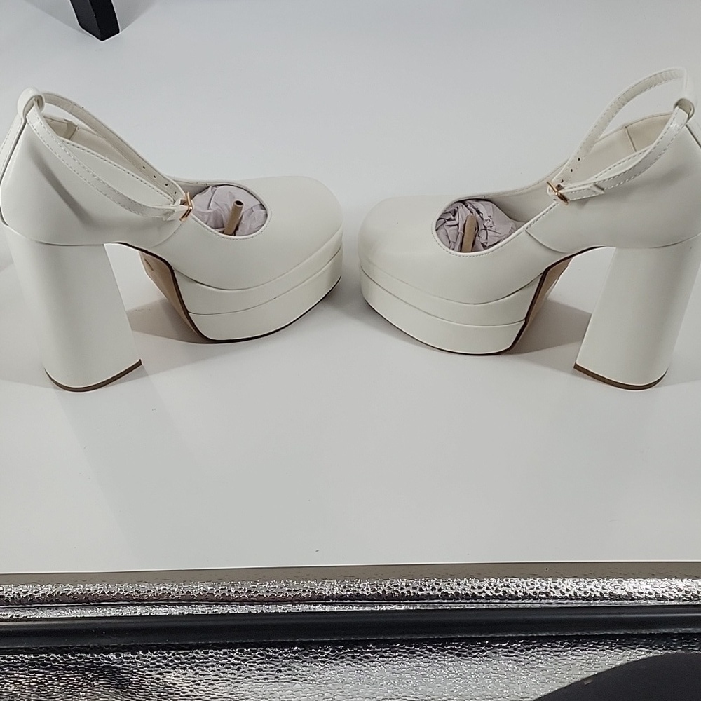White Platform Heels New - Picture 14 of 16
